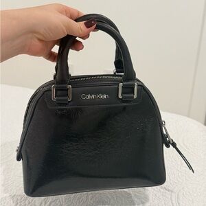 Calvin Klein Glossy Black Mini Bag